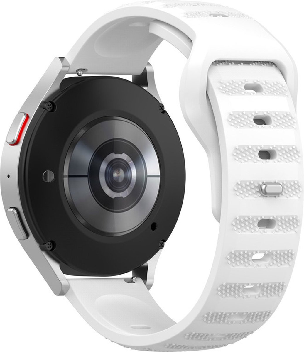 Siliconen bandje - geschikt voor Garmin Venu 2 / Venu 3 / Vivoactive 4 / Forerunner 255 / 265 - wit