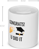 Akyol - congrats you did it Spaarpot - Geslaagd - studenten - cadeau - geslaagd - student - gefeliciteerd - 350 ML inhoud