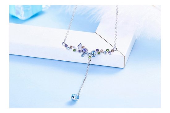 vlinder ketting swarovski