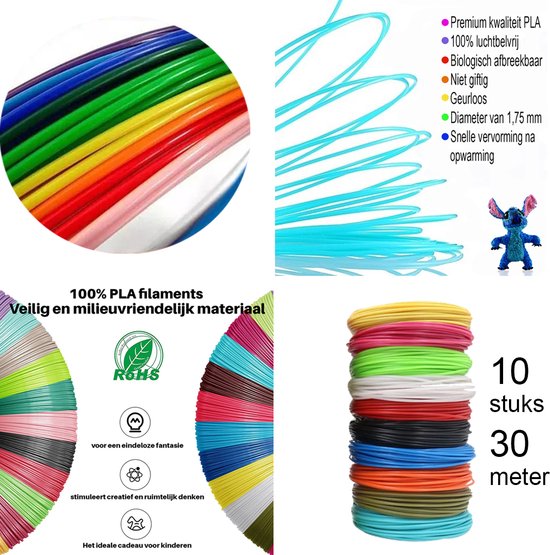Pack de démarrage pour stylo 3D avec filament de 20 couleurs et livre de  modèles 