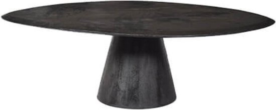 Table basse - plateau de table organique - bois de manguier - table basse noire - by Mooss - largeur 80cm