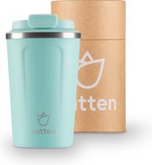 Tasse à café à Go en acier inoxydable Vatten® Premium - Vert clair - 380 ml - Tasse thermos - Tasse à thé