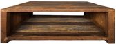 Salontafel - robuust oud hout - houten salontafel - by Mooss - breedte 120cm