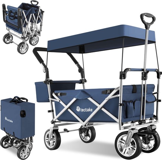 tectake - chariot pliant Nico bleu - 403550
