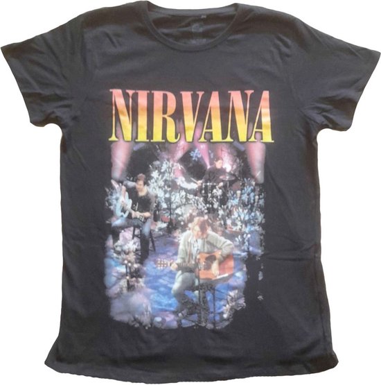 Nirvana - Unplugged Photo Dames T-shirt - XS - Zwart