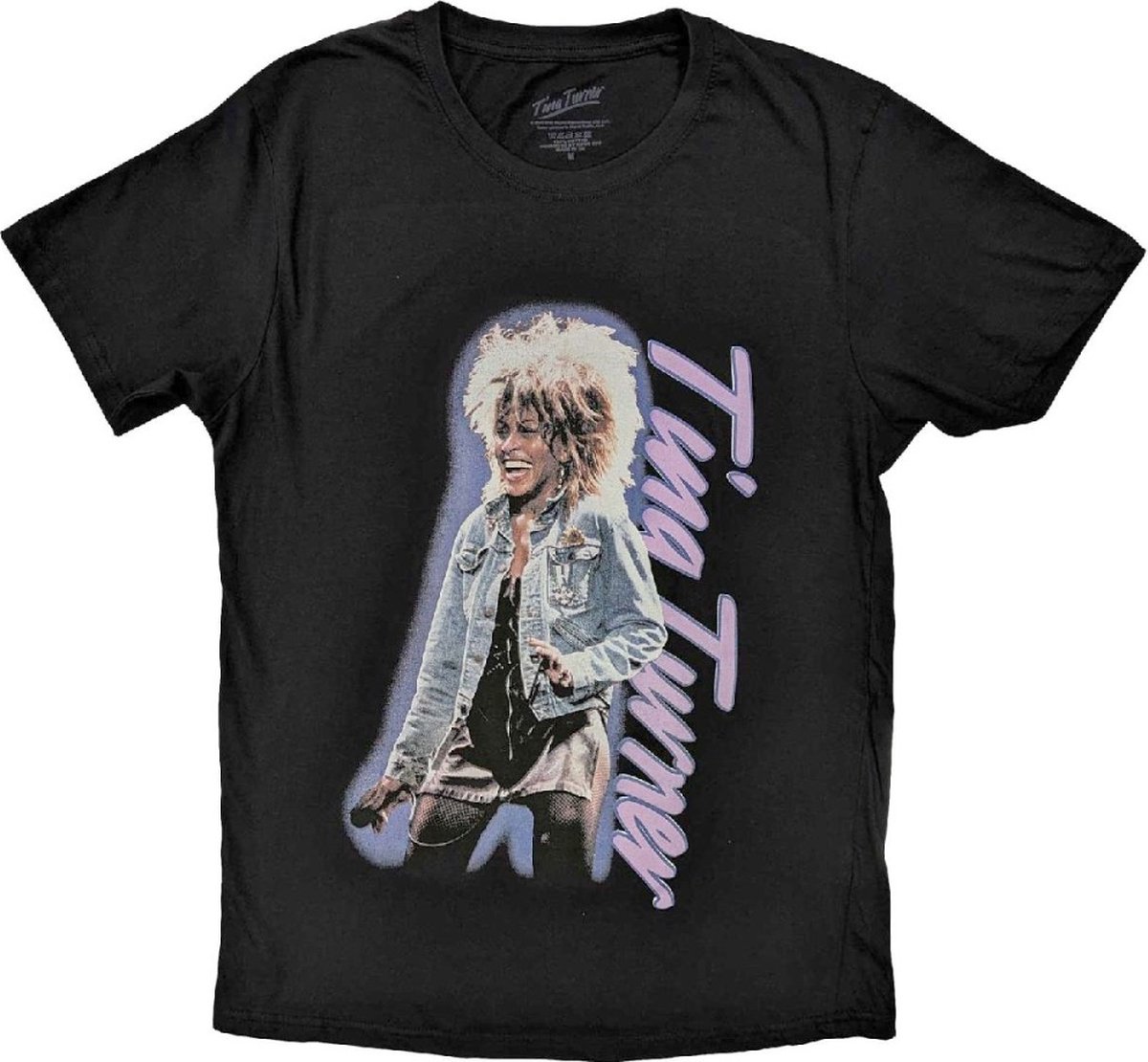 Tina Turner - Vertical Logo Heren T-shirt - L - Zwart