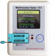 Multifunctionele Tester - Transistor, Diode, Triode, Mosfet, Weerstanden - TCR-TC1 - Grijs