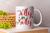 Mok Jolly By Golly - Christmas - Gift - Cadeau - HolidaySeason - MerryChristmas - ChristmasTree - WinterWonderland - SeasonsGreetings - HolidayCheer - HappyHolidays