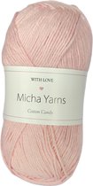 Micha Yarns - 100% katoen garen - 5 bollen haakkatoen - 5 x 50gram - 170meter per bol - Baby Roze (010)