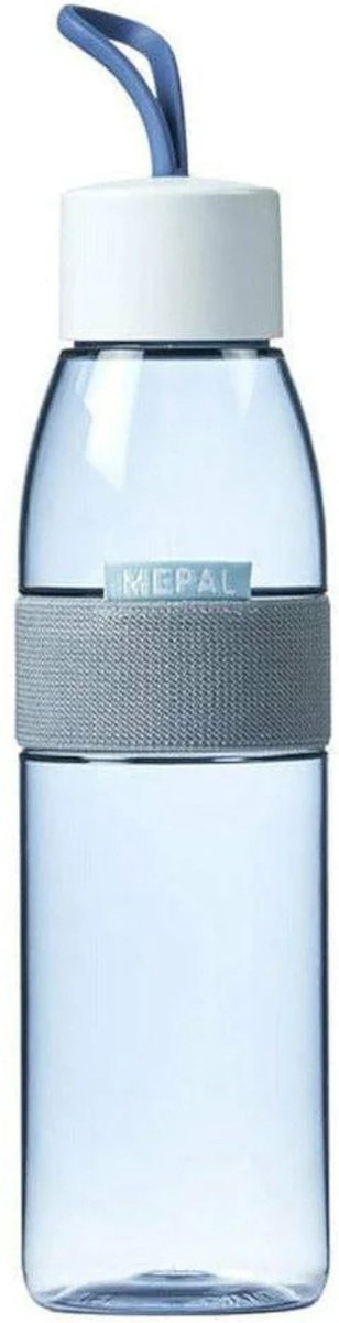 Mepal – waterfles Ellipse – 500 ml – Nordic denim – drinkfles volwassenen – geschikt voor koolzuurhoudende dranken – lekvrij