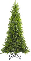 Sapin de Noël artificiel Utah étroit - 210 cm - vert - Ø 104 cm - 1140 pointes - socle métal