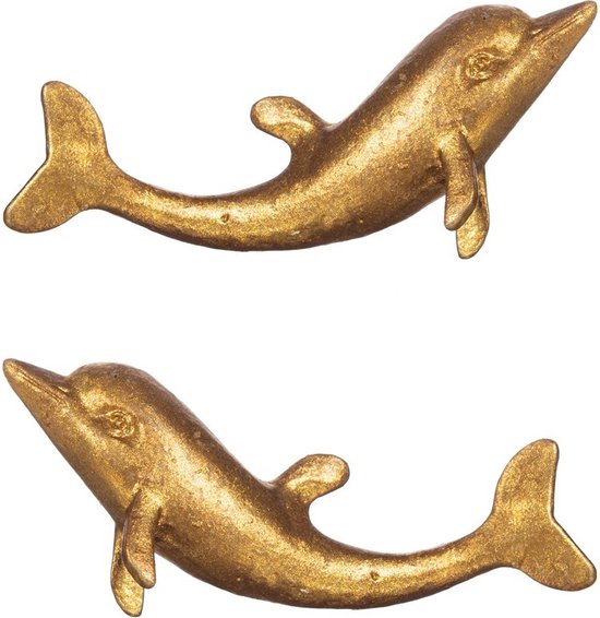 Gouden Dolfijn ladeknop - Sass & Belle