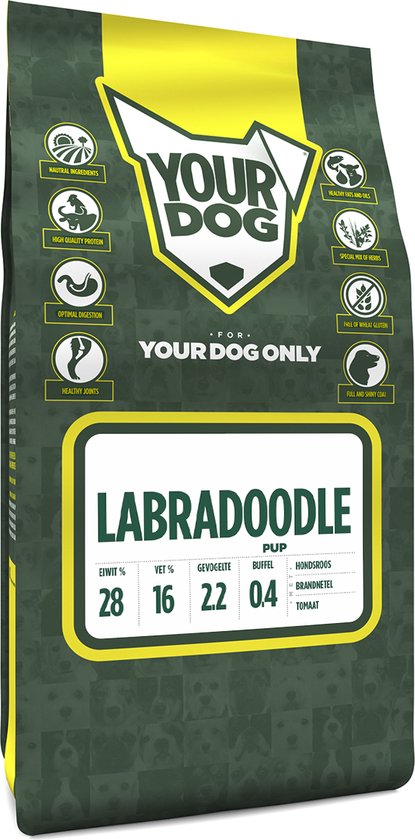 Yourdog Labradoodle Rasspecifiek Puppy Hondenvoer 6kg | Hondenbrokken
