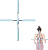 ShopGlobe Yoga Stick - Yoga - Stretcher - Postuur Corrector - Posture Corrector - Blauw - Rug Kraker