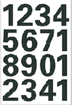 Etiket herma 4168 25mm getallen 0-9 zwart | Blister a 2 vel | 10 stuks