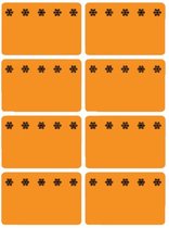 Etiket herma 3774 26x40mm diepvries oranje 48 stuks | Blister a 6 vel | 10 stuks