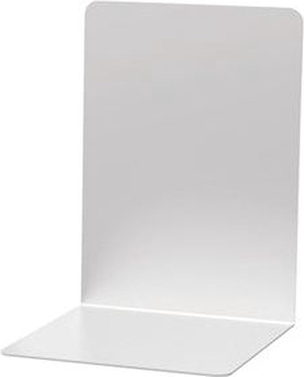 Boekensteun maul 16x15x21cm aluminium zilver | Paar a 2 stuk | 6 stuks