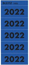 Rugetiket leitz jaartal 2022 80mm blauw | Zak a 100 stuk | 50 stuks