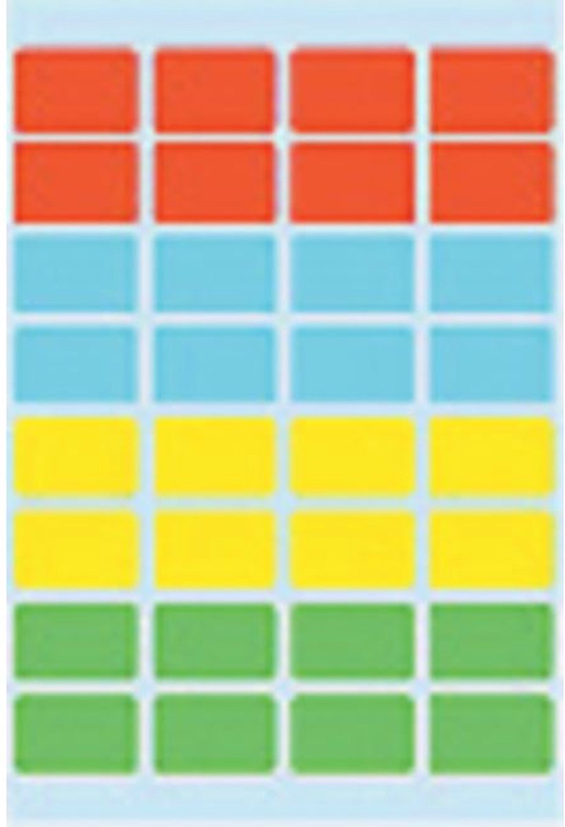 Huismerk Herma 3631 Universele Etiket 12x19mm Assorti - 10 pakjes met 7 velletjes stickers