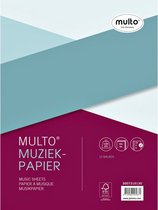 Papier à musique intérieur Multo A4 23 anneaux 50 feuilles | 10 pièces