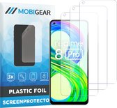 Mobigear - Screenprotector geschikt voor Realme 8 Pro | Mobigear Screenprotector Folie - Case Friendly (3-Pack)