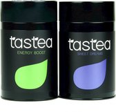 Tastea Day And Night Bundle - Fournit de l'énergie pendant la journée et de la détente la nuit - Thé en vrac - Energy Boost & Sweet Dreams