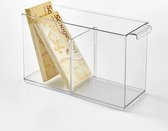 So Clever Opbergbakje Classic Clear - 10 x 27 cm (S) - Uitneembare verdelers