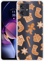 Cazy Hoesje geschikt voor Motorola Moto G54 5G Christmas Cookies