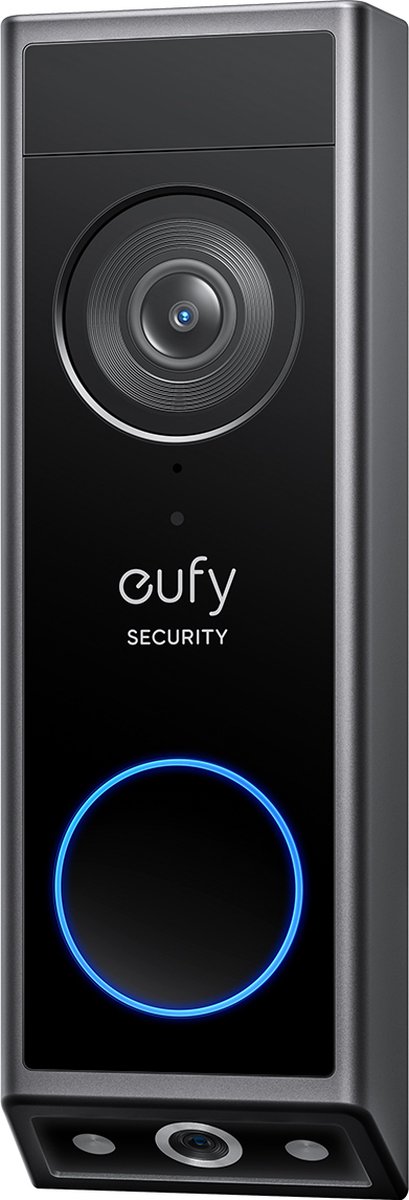 eufy Security E340 Video Deurbel – Video Doorbell - Dual-Cam technologie, 2K Full HD-resolutie, kleur nachtzicht, AI-pakketdetectie, geen maandelijkse kosten, draadloze installatie, compatibel met Alexa en Google Assistant