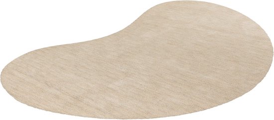 Lalee Comfy Uni Organiscge organic vorm vloerkleed karpet effen laagpolig vloerkleed rechthoekig organische vormen tapijt fraai gemêleerd 160x230 cm ivoor gebroken wit