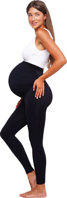 Giulia meegroeiende zwangerschapslegging, kleur zwart, maat S/M