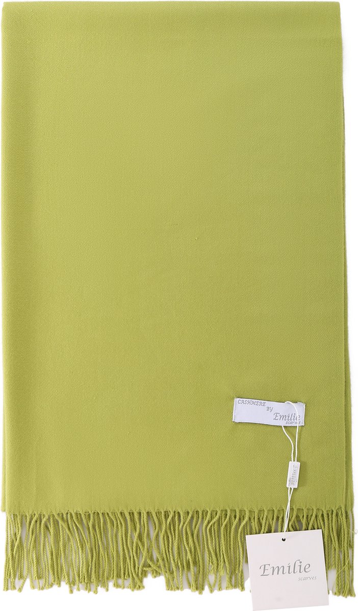 Emilie scarves - sjaal - omslagdoek - pashmina - appelgroen