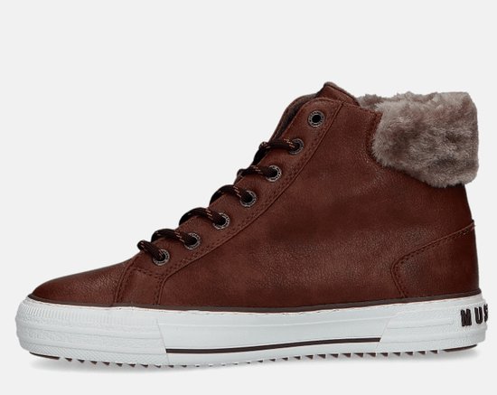 Mustang Dames Sneaker Hoog Cognac COGNAC 38