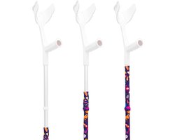MyCover Kleurrijke Dieren - 1 stuk - Trendy hoes voor krukken en wandelstokken, past op elke kruk of wandelstok, elastische stof, wasbaar 40°C, verschillende patronen - Excl. Kruk