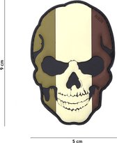 101 Inc Embleem 3D Pvc Skull Frankrijk Camo  16005