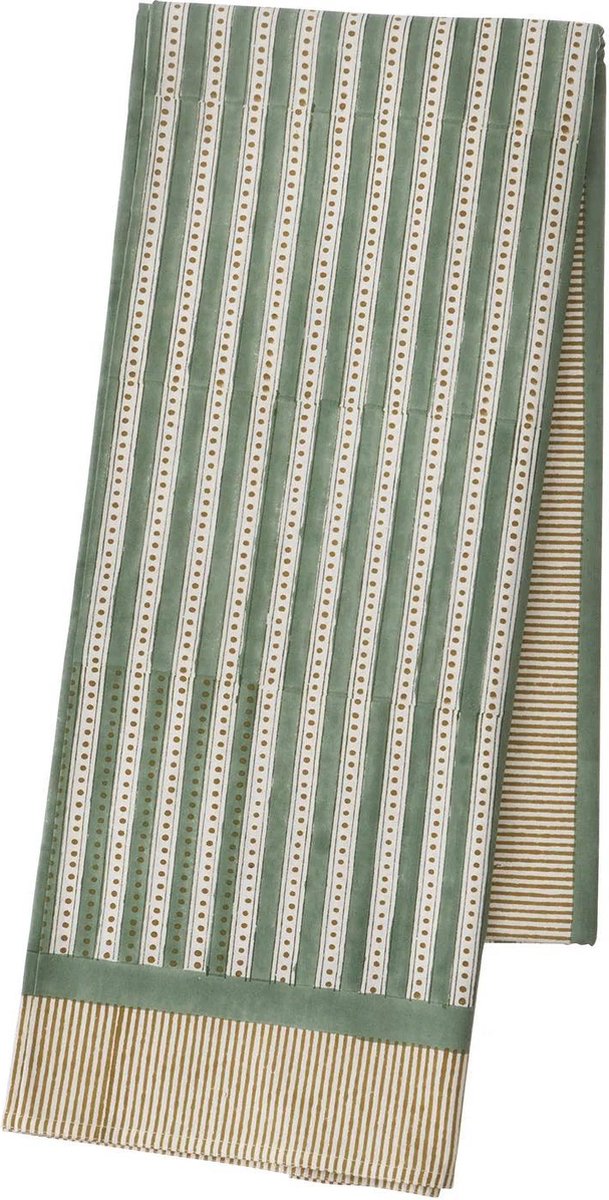 Bungalow - Tafelkleed Kanpur Sage 150x250cm - Tafelkleden