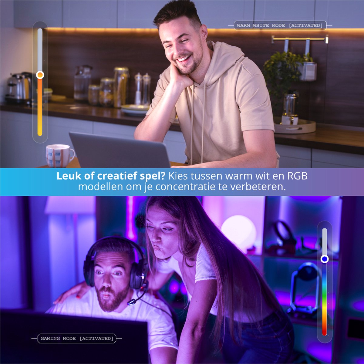 Lideka® – Bande LED 10 mètres (2x5) – Google Home & Alexa