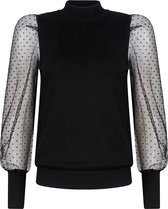 Ydence - Knitted Top Marcie - Zwart - maat XS