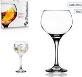 Luxe Gin glazen Set - 6 Stuks - 790ml - 79 cl - Glas - Hoogwaardige kwaliteit - Cocktail Glazen - Gin-tonic glazen - Copa glazen