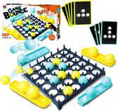 Bounce Ball Actiespel - Familiespel - Bordspel - Interactief Spel - Stuiterende Ballen Bordspel - Ping Pong - Partyspel - Educatief Speelgoed - Fijne Motoriek - Kleurrijk - Ruimtelijk Inzicht - Cognitieve Ontwikkeling - Voor Kinderen En Volwassenen