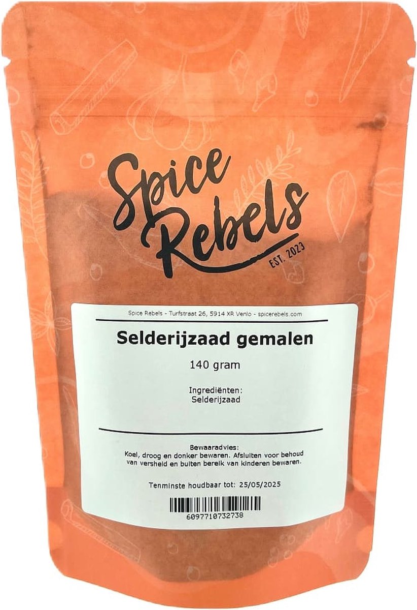 Goedkoopste Spice Rebels - Selderijzaad gemalen - zak 140 gram