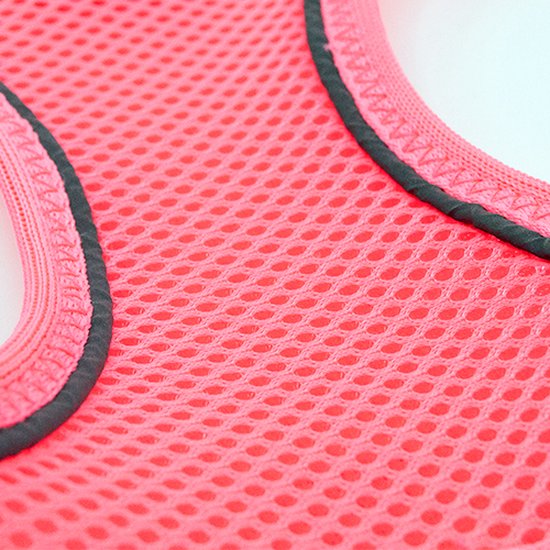 Tailpetz - Harnais Air- Mesh - Harnais pour chien - Harnais pour chien - Harnais pour petit chien - Harnais pour chien en Y - Harnais pour chien - Harnais anti- Trek pour chien - Réfléchissant - Taille L - Pink