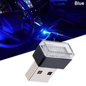Siècle des Lumières LED USB Blauw - Lumière LED USB pour voiture, intérieur ou ordinateur portable - Mini tableau de bord d'éclairage d'ambiance - Éclairage de nuit voiture - Éclairage de voiture