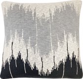 Wave knitted cushion anthracite