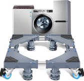 Fabula Wasmachine Verhoger met Wieltjes en Pootjes - Wasmachine Kast - Wasmachine Ombouw - Meubelroller - Wasmachine Sokkel - Draagkracht 400 KG