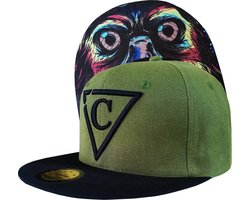Capiche® Snapback Pet Heren – Mighty Eagle – Groen & Zwart – Verstelbaar met Druksluiting – Sportcap – Baseball Cap – Capiche Caps