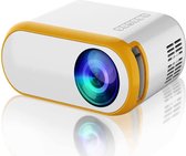 Mini Vidéoprojecteur 1080P Full HD - Projecteur sans Fil pour Smartphone, iPhone, Samsung, Huawei - Compatible TV Stick, TV Box, HDMI, USB, Carte TF/SD, VGA, AV Audio - Fonctionnalité WiFi