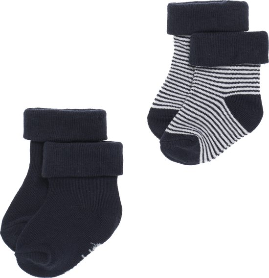 chaussons-chaussettes rayures marine