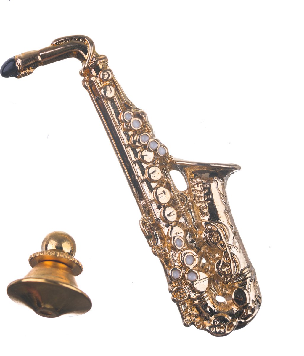 Music Gifts - Speldje altsax verguld