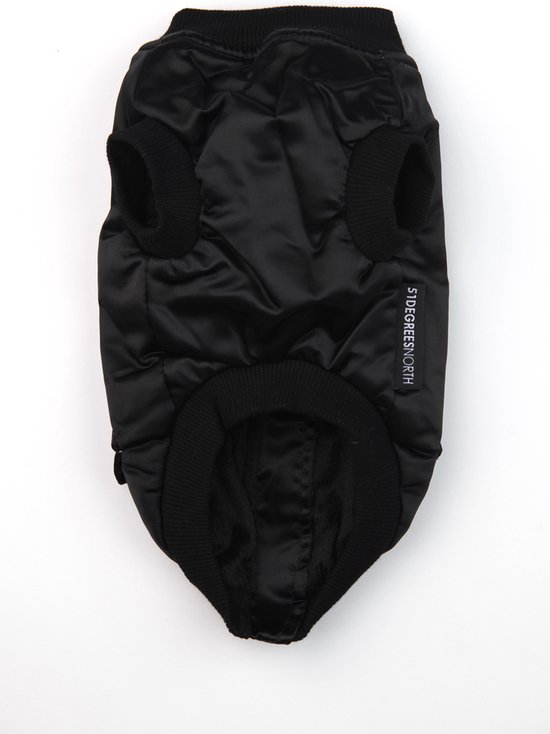 51 DegreesNorth Manteau pour chien - Blouson aviateur - Noir - 38 cm